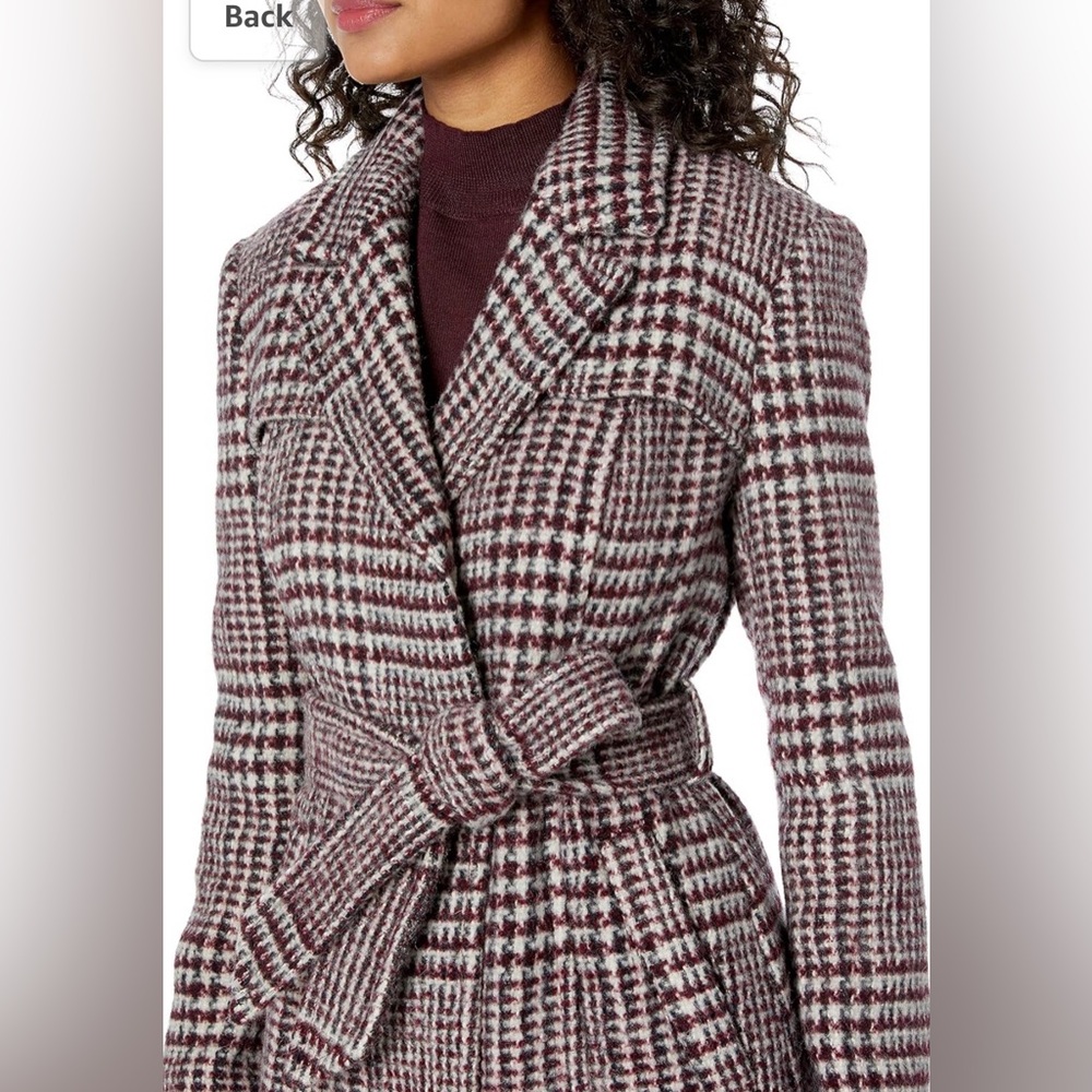 Cole Haan Women's Long Wool Trench Coat, Size 4